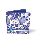 Kaartenmapje, Vierkant, Delfts blauwe bloemen tegels