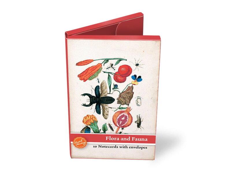 Kartenmappe,  klein, Flora und Fauna