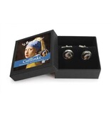 Boutons de manchette, Fille avec une boucle d'oreille perle, Vermeer