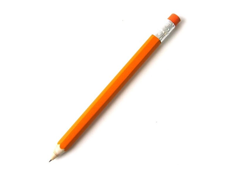 Stylo à bille en bois, orange
