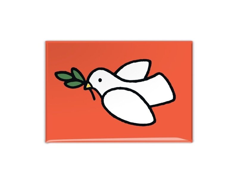 Koelkast magneet, Vredesduif, Dick Bruna