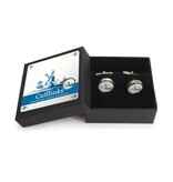 Cufflinks, Windmill Delft Blue Tile