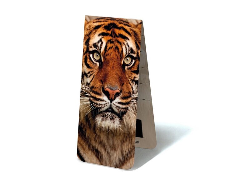 Marcapaginas magnético, cabeza de tigre