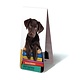 Magnetic Bookmark, Puppy on books
