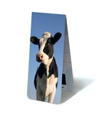 Marque-page magnétique, vache à la recherche dans l'appareil photo Marque-page magnétique, vache à la recherche dans l'appareil photo