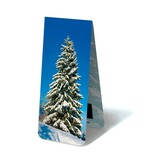 Magnetisches Lesezeichen, schneebedeckter Baum Magnetisches Lesezeichen, schneebedeckter Baum