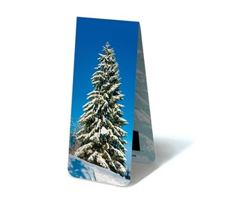 Magnetisches Lesezeichen, schneebedeckter Baum