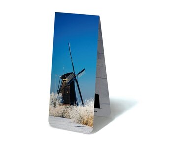 Marque-page magnétique, Moulin en hiver