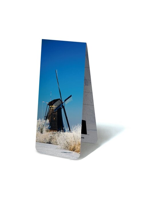Marque-page magnétique, Moulin en hiver