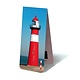 Marque-page magnétique, phare rouge et blanc