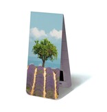 Magnetisches Lesezeichen, Lavendelfeld mit Baum