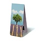 Marcador magnético, campo de lavanda con árbol