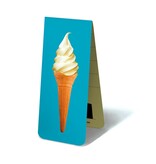 Marcador magnético, helado, fondo azul Marcador magnético, helado, fondo azul