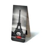 Magnetische Boekenlegger, Eiffeltoren, met rode 2CV Magnetische Boekenlegger, Eiffeltoren, met rode 2CV