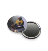Pocket Mirror, Small, Ø 60 mm ,The Milkmaid, Vermeer