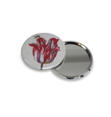 Pocket Mirror , Ø 60 mm, Marrel, Tulip with Bee Pocket Mirror , Ø 60 mm, Marrel, Tulip with Bee