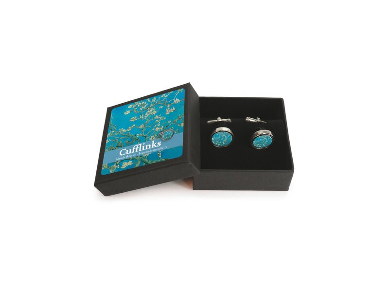 Cufflinks, Almond Blossom, Van Gogh