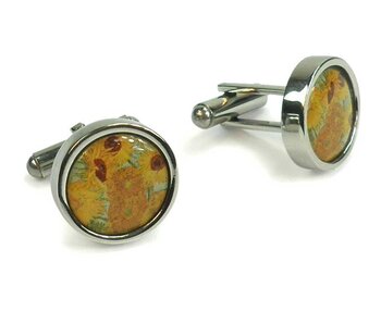 Cufflinks, Sunflowers, Van Gogh