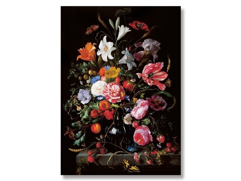 Plakat, 50x70, De Heem, Vase mit Blumen