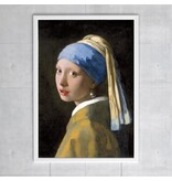 Affiche, 50x70, Fille avec une boucle d'oreille en perle, Vermeer