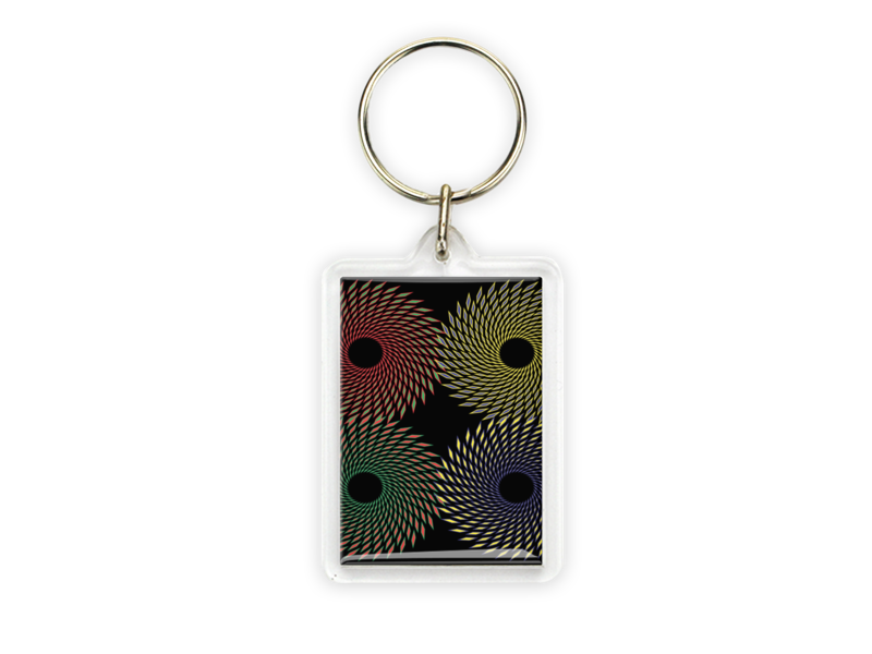 Porte-clés, Art optique, couleur