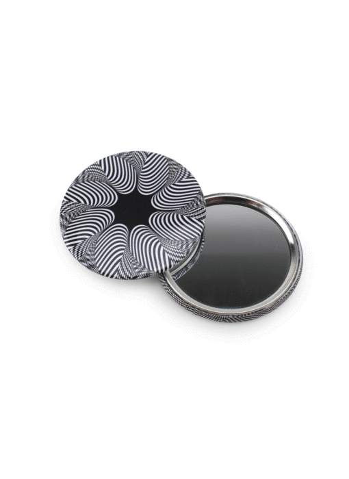 Spiegeltje, klein, Ø 60 mm,  Op-Art 6