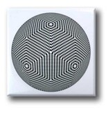 Fridge magnet, Optical Art OA 08 Fridge magnet, Optical Art OA 08