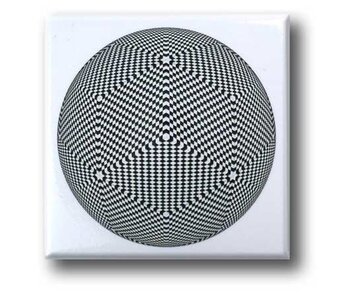 Fridge magnet, Optical Art OA 08