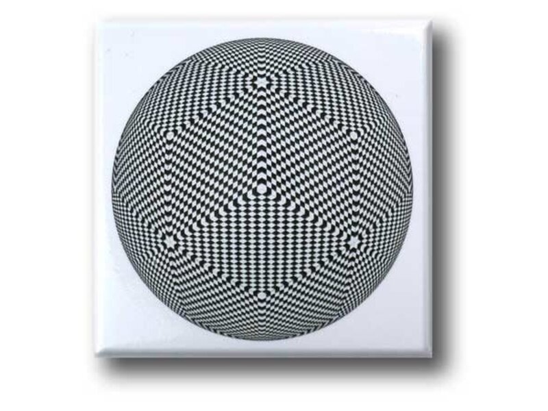 Fridge magnet, Optical Art OA 08