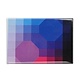 Fridge Magnet, Optical Art Purple/Blue