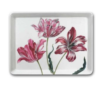 Plateau midi (27 x 20 cm), Trois tulipes, Merian