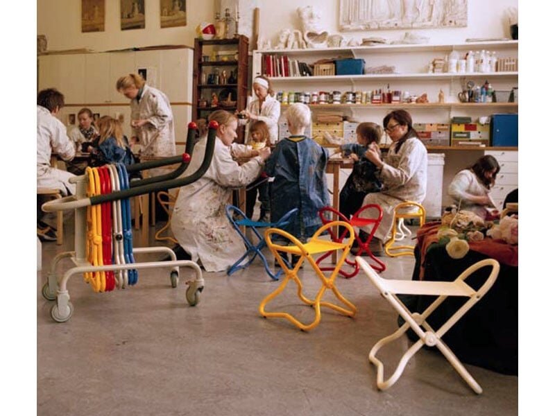 Museumstoel voor kinderen | geel