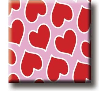 Fridge magnet, Hearts pattern