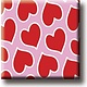 Aimant de réfrigérateur, motif coeurs