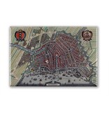Fridge magnet, Amsterdam map 1615