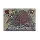 Aimant pour réfrigérateur, carte d'Amsterdam 1615