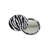 Taschenspiegel klein, Ø 60 mm Haut, Zebra