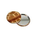 Petit miroir de poche, Ø 60 mm, Girafe de peau