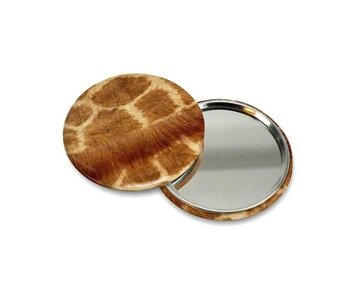 Pocket Mirror Small, Ø 60 mm, Skin Giraffe