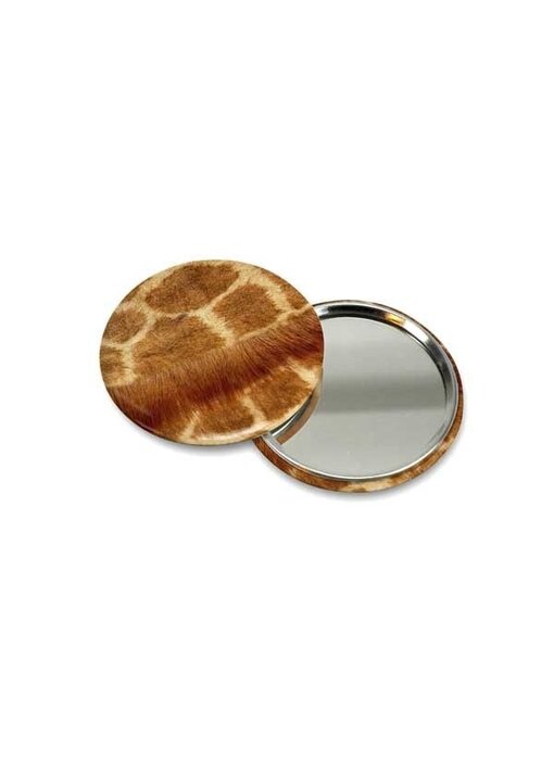 Pocket Mirror Small, Ø 60 mm, Skin Giraffe