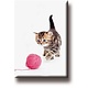 Fridge magnet, Cat with ball of wool
