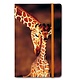 Softcover-Notizbuch A6, Giraffe und Babygiraffe