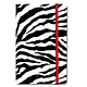Carnet à couverture souple A6, peau de zèbre