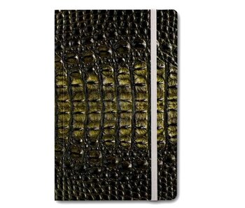Softcover-Notizbuch A6, Krokodilleder