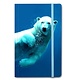 Cuaderno de tapa blanda A6, oso polar