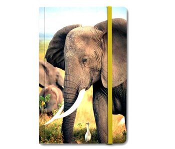 Cuaderno de tapa blanda A6, Elefante