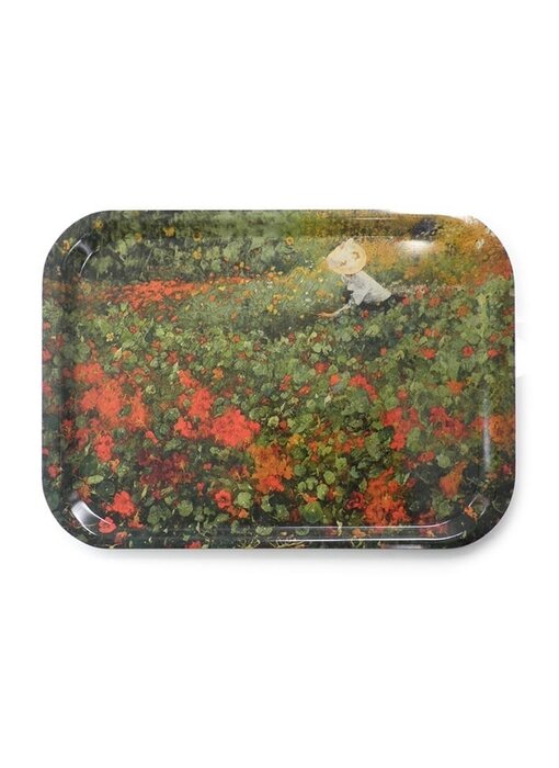 Bandeja laminada grande, Van Looy, El jardín
