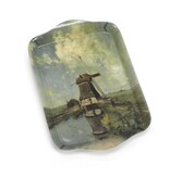 Mini Tablett, 21 x 14 cm ,, Mühle im Monat Juli, Gabriel