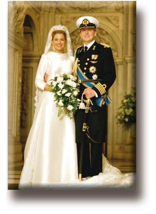 Aimant de réfrigérateur, le roi Willem-Alexander et la reine Máxima