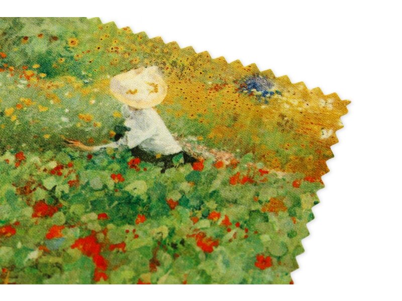 Paño de gafas, 15 x 15 cm, El jardín, Van Looy